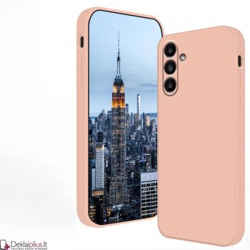Liquid Air silikoninis rausvas dėklas - su kameros apsauga (Samsung A05S)
